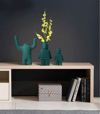 Roboter-Blumentöpfe aus Keramik - BrickBotanica