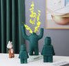 Roboter-Blumentöpfe aus Keramik - BrickBotanica