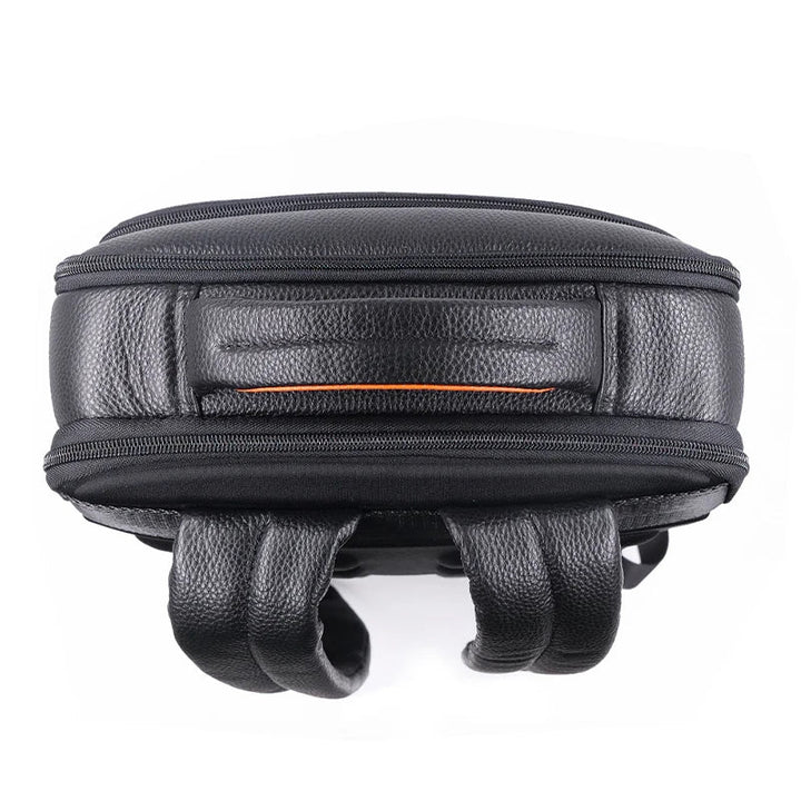 Premium-Lederrucksack mit Fingerabdruckschloss – Diebstahlsicherer Rucksack für Herren