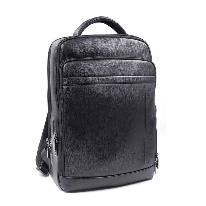 Premium-Lederrucksack mit Fingerabdruckschloss – Diebstahlsicherer Rucksack für Herren