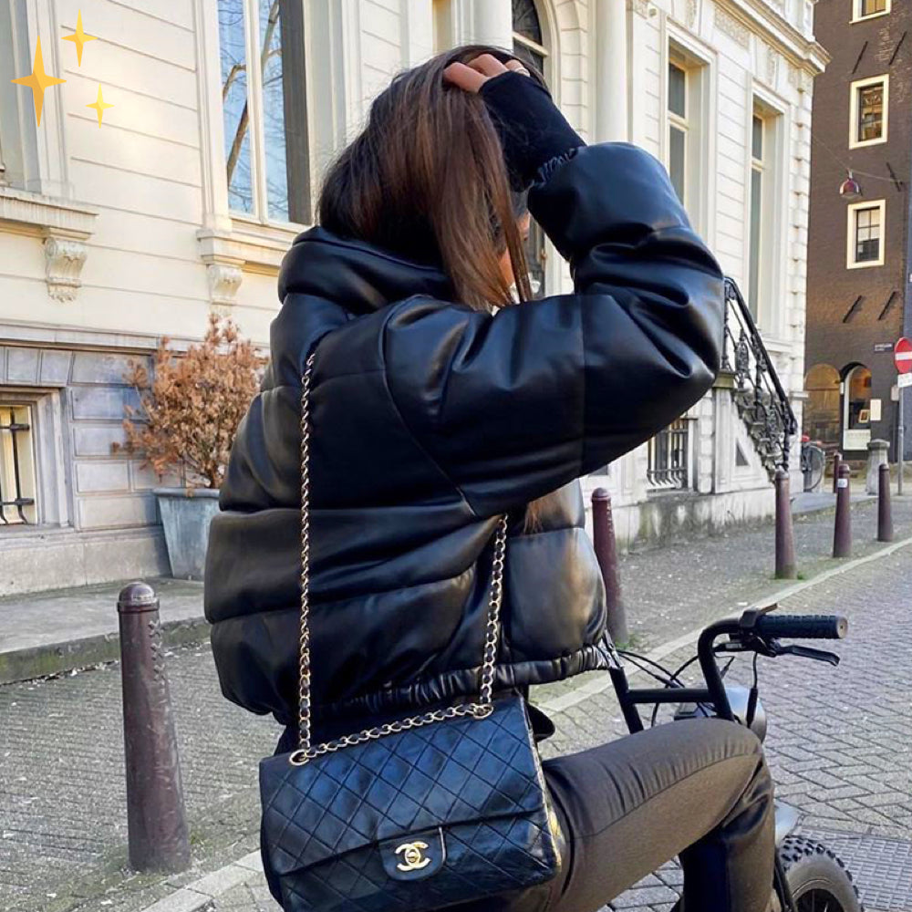 Gepolsterte Kurze Winterjacke für Damen - Freya