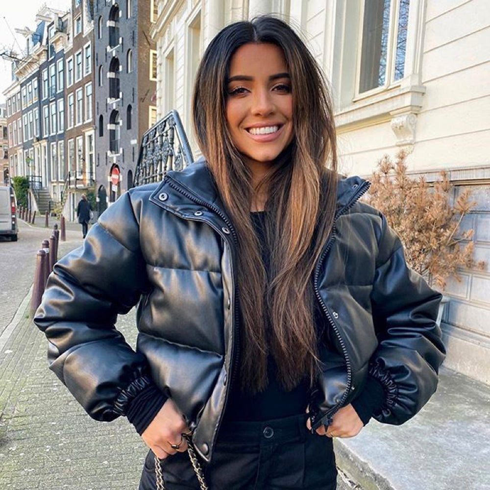 Gepolsterte Kurze Winterjacke für Damen - Freya