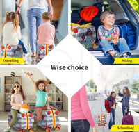 Kinderen 2-in-1 Ride-On Scooter Koffer met 360° Wielen