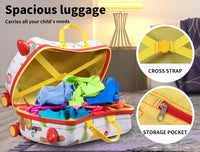 Kinderen 2-in-1 Ride-On Scooter Koffer met 360° Wielen