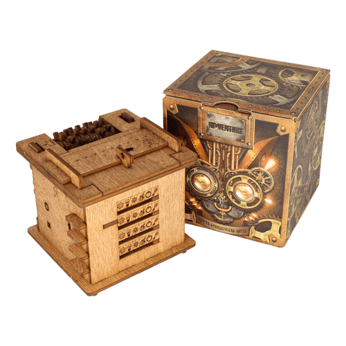 Interaktive Holz Escape Puzzlebox – MindVault