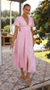 Boho-Maxikleid mit V-Ausschnitt und Knopfleiste – Yara