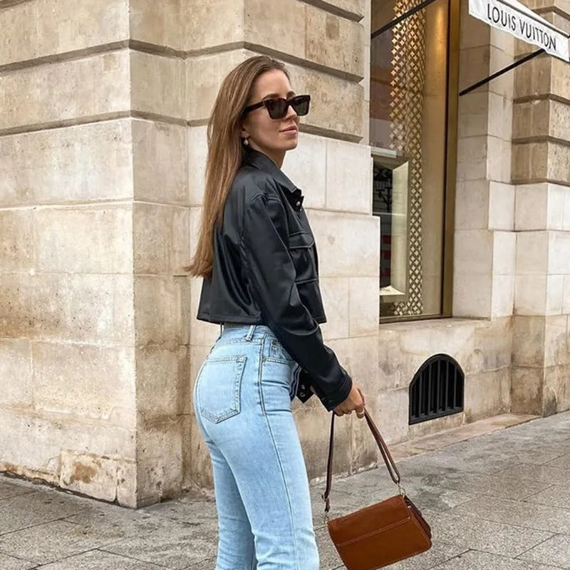 Waterproof Leather Summer Jacket for Women – Celeste