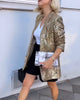 Goldene Glitzerjacke mit Pailletten - Rosamund