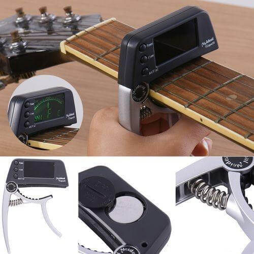 2-in-1 Gitarre Capo & Tuner – TuneGrip