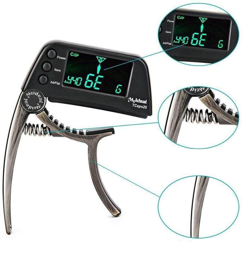 2-in-1 Gitarre Capo & Tuner – TuneGrip