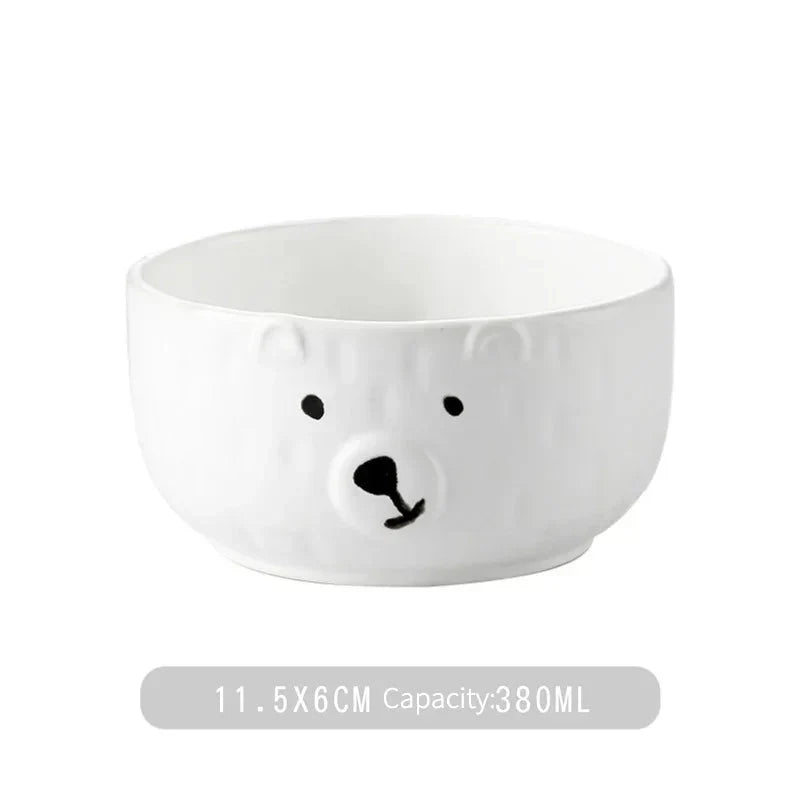 Cute Polar Bear Ceramic Dish Set – PolarJoy