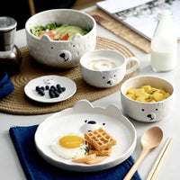Cute Polar Bear Ceramic Dish Set – PolarJoy