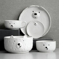 Cute Polar Bear Ceramic Dish Set – PolarJoy