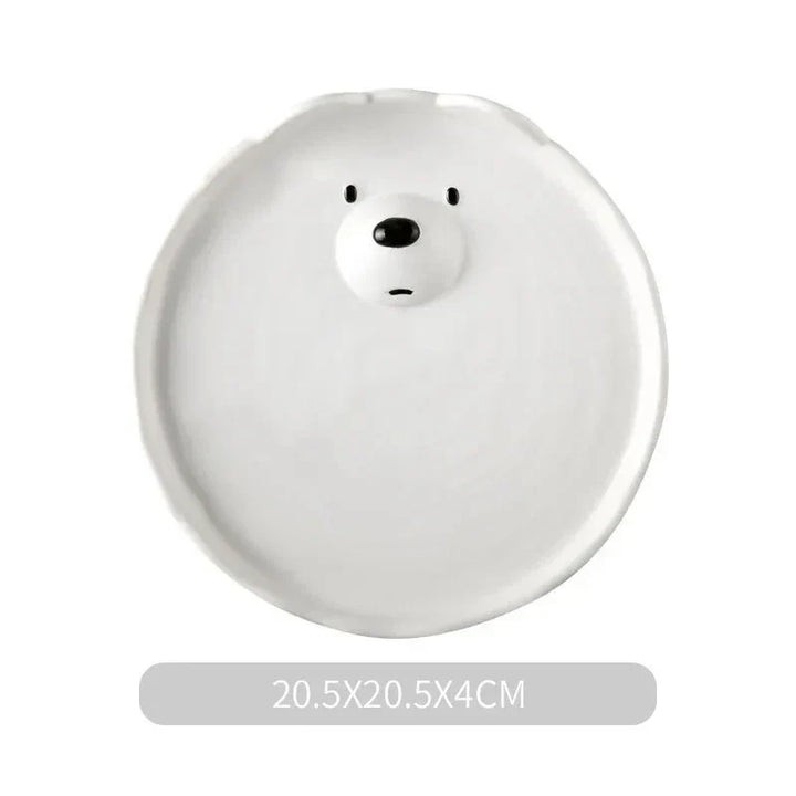 Cute Polar Bear Ceramic Dish Set – PolarJoy