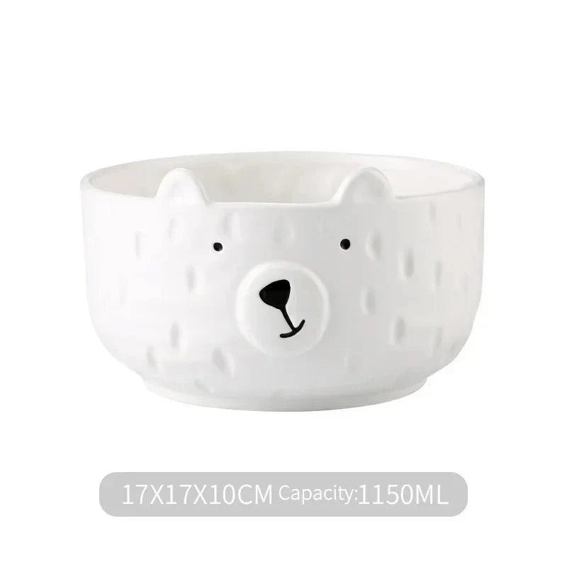 Cute Polar Bear Ceramic Dish Set – PolarJoy