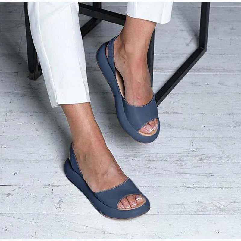 Orthopädische Damen Komfortsandalen mit niedrigem Absatz – Livana