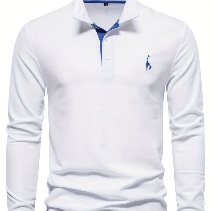 Bequeme Herren Polo mit langen Ärmeln