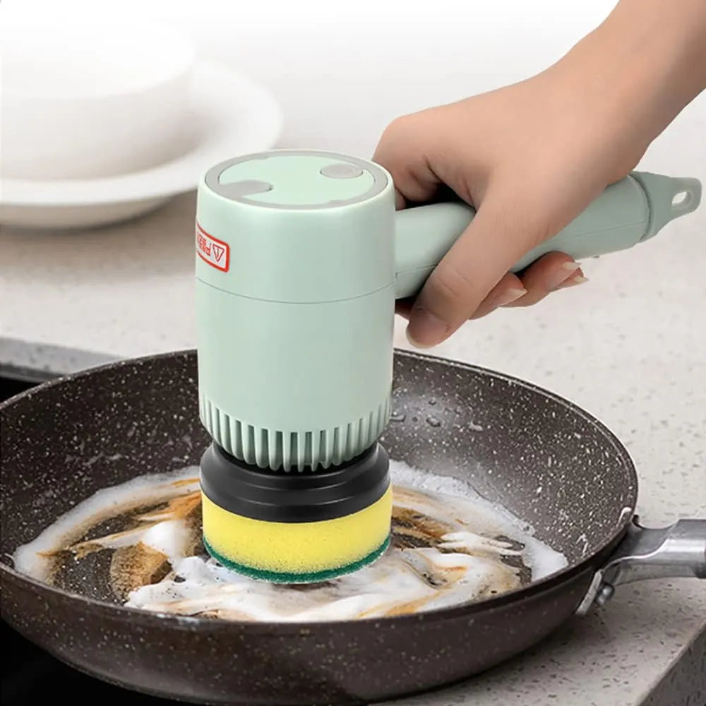 Automatic rotating dishwashing brush with powerful cleaning - Scruba