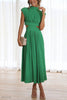 Elegantes Sommer-Midikleid mit Rollkragen und Taillenausschnitt – Avelina