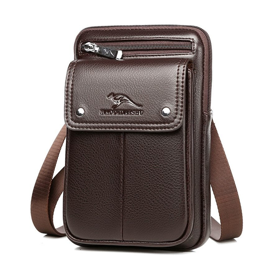 Herren PU Leder Schultertasche