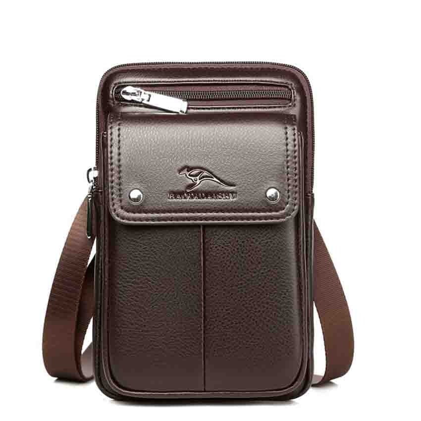 Herren PU Leder Schultertasche