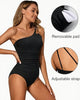 Damen Badeanzug mit Ein-Schulter-Design und Bauchkontrolle – Valeria