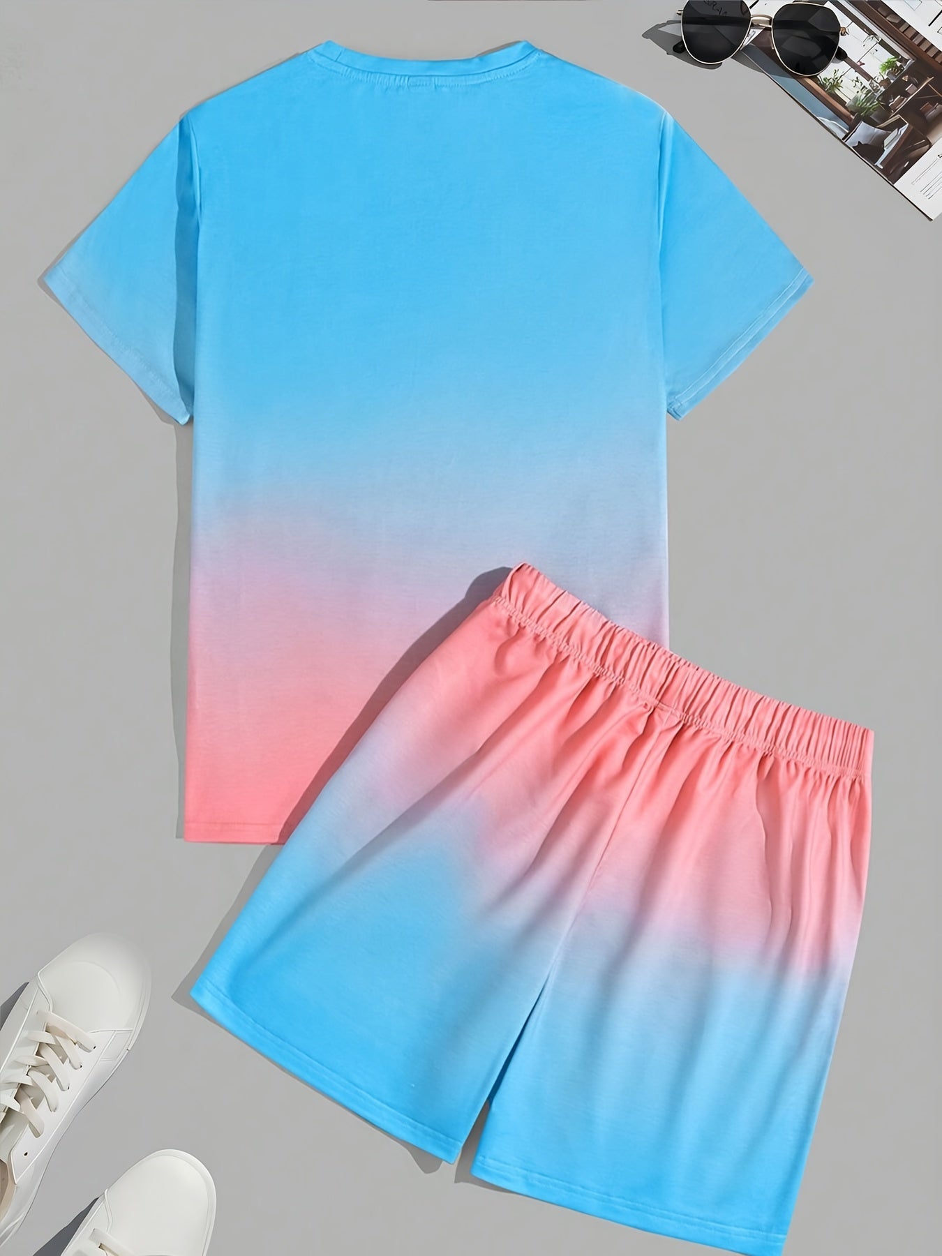 Trendiges Herren Sommer-Set aus T-Shirt und Shorts - CoolFlex