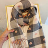 Gestreifter Damen Schal aus Polyester für Herbst & Winter – Aurelie