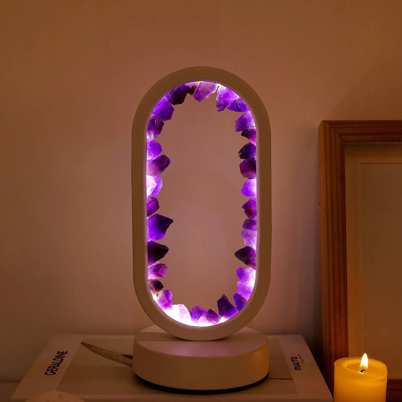 Handgemachte Amethystlampe - Serenith