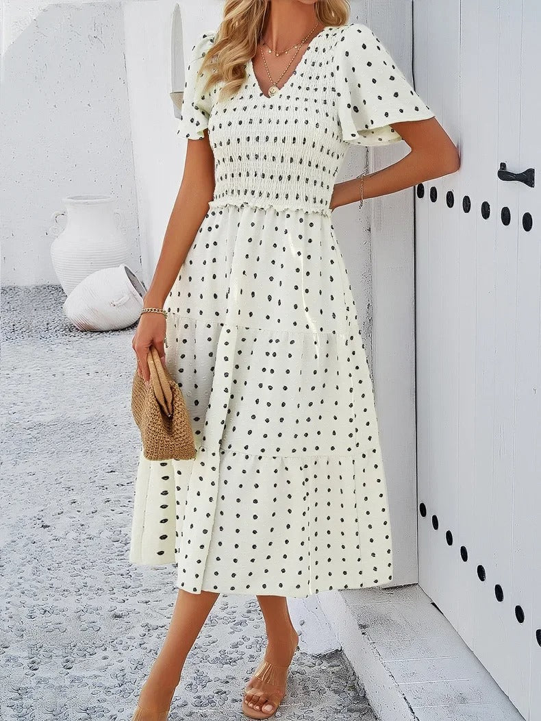 Damen Herbstkleid mit lockerer Passform – Nadezhda