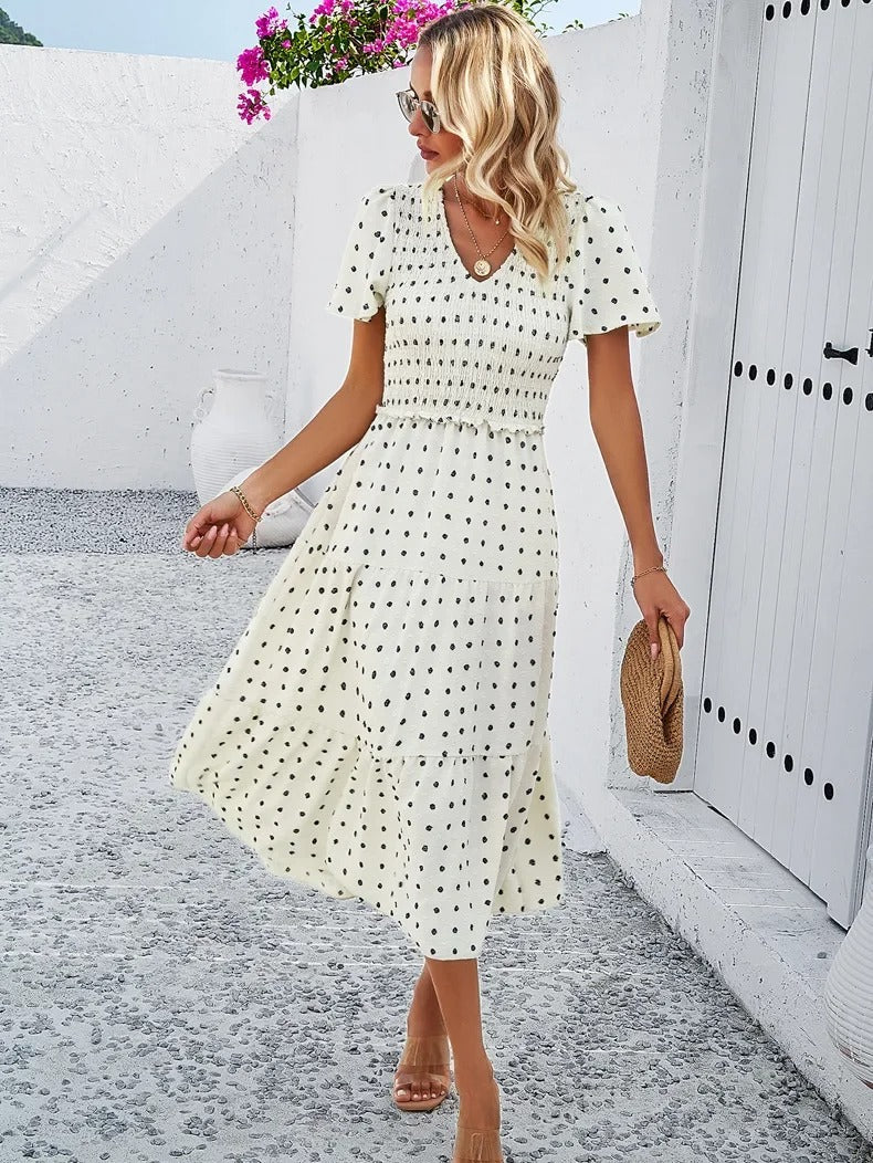 Damen Herbstkleid mit lockerer Passform – Nadezhda