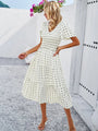 Damen Herbstkleid mit lockerer Passform – Nadezhda
