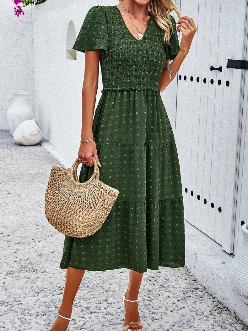 Damen Herbstkleid mit lockerer Passform – Nadezhda