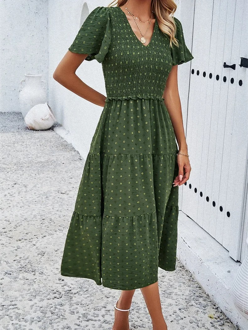 Damen Herbstkleid mit lockerer Passform – Nadezhda