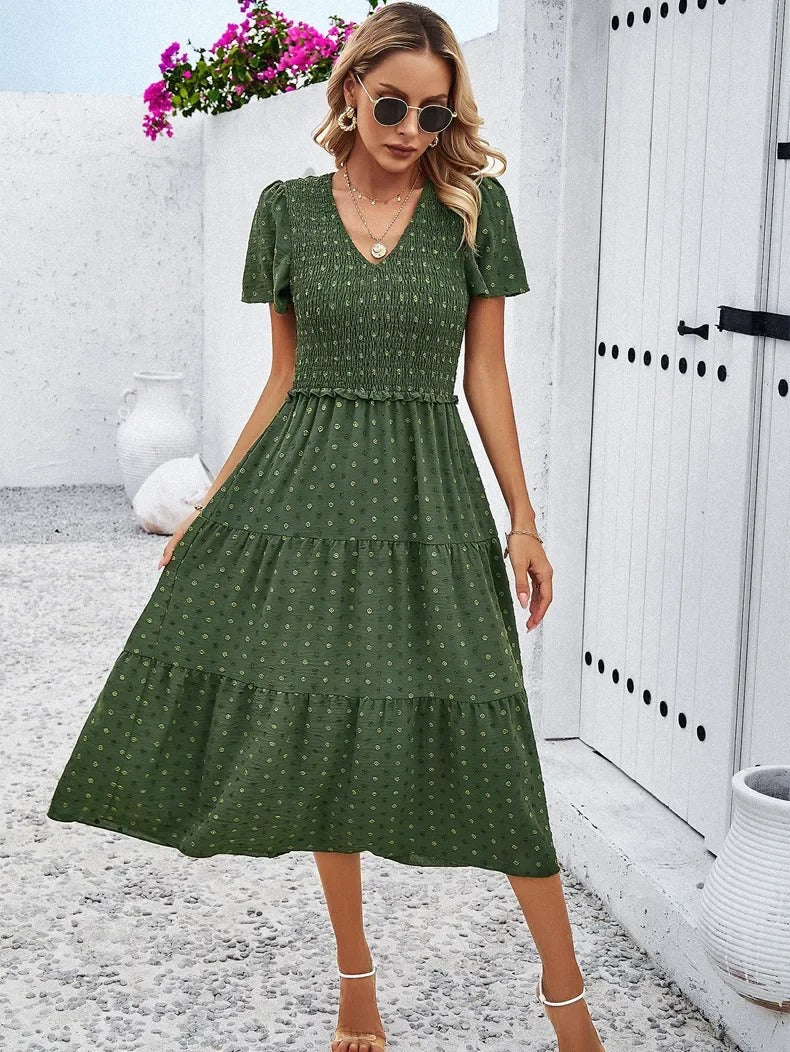 Damen Herbstkleid mit lockerer Passform – Nadezhda