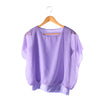 Damen Chiffon Bluse mit Rüschenärmeln – Ariana