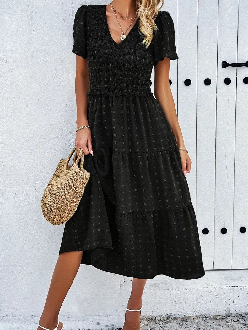 Damen Herbstkleid mit lockerer Passform – Nadezhda