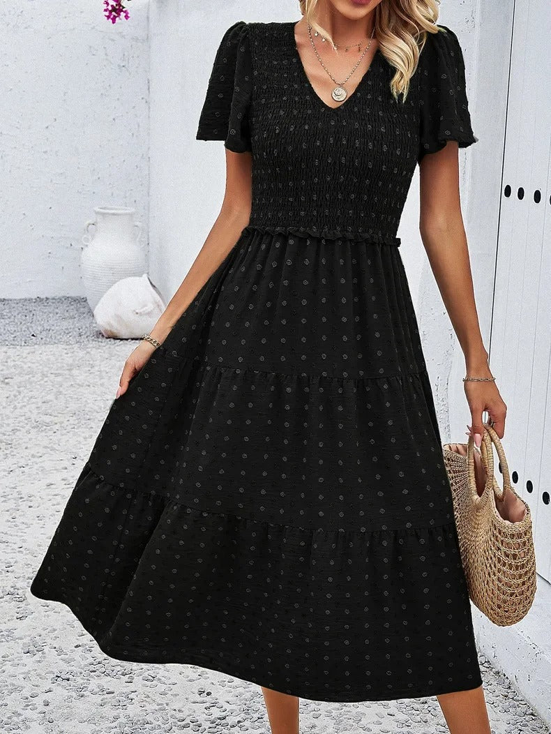 Damen Herbstkleid mit lockerer Passform – Nadezhda