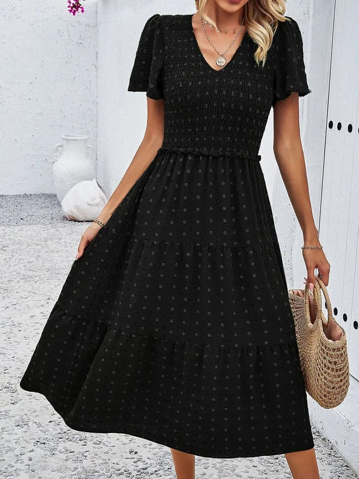 Damen Herbstkleid mit lockerer Passform – Nadezhda