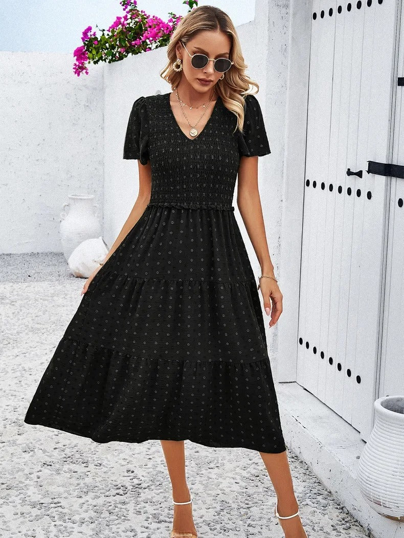 Damen Herbstkleid mit lockerer Passform – Nadezhda