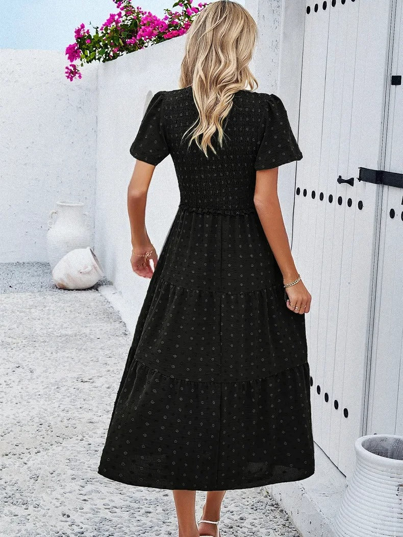 Damen Herbstkleid mit lockerer Passform – Nadezhda