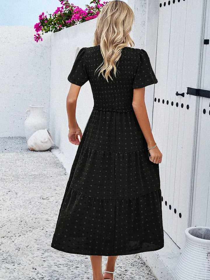 Damen Herbstkleid mit lockerer Passform – Nadezhda