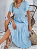 Damen Herbstkleid mit lockerer Passform – Nadezhda