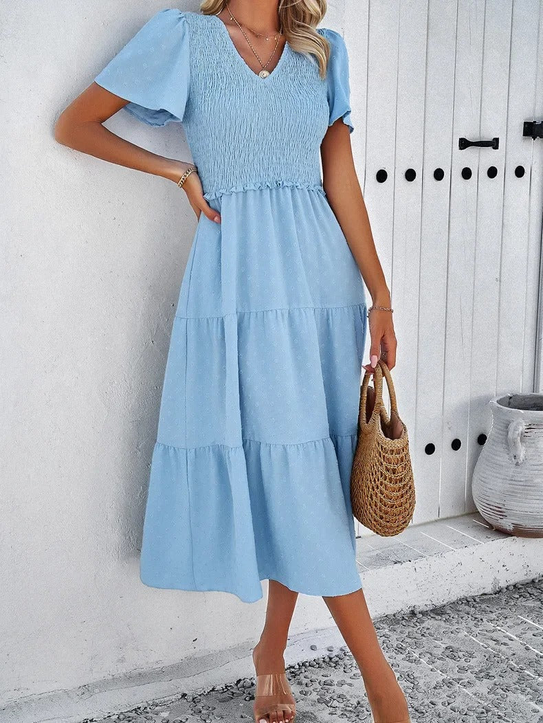 Damen Herbstkleid mit lockerer Passform – Nadezhda