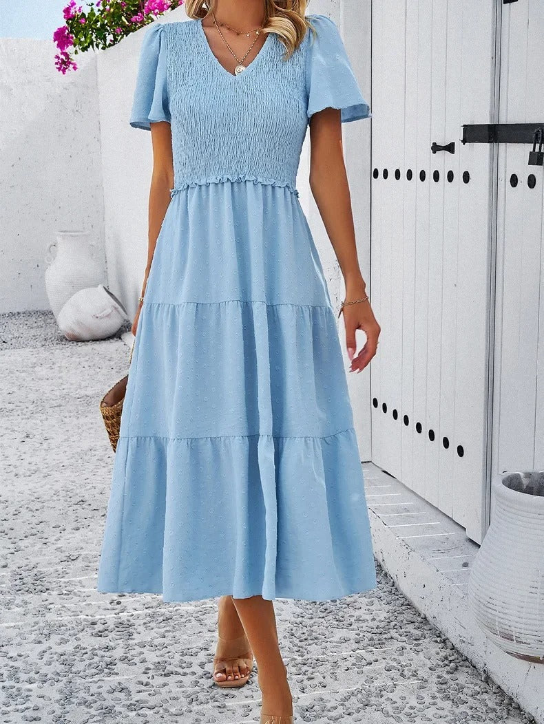 Damen Herbstkleid mit lockerer Passform – Nadezhda