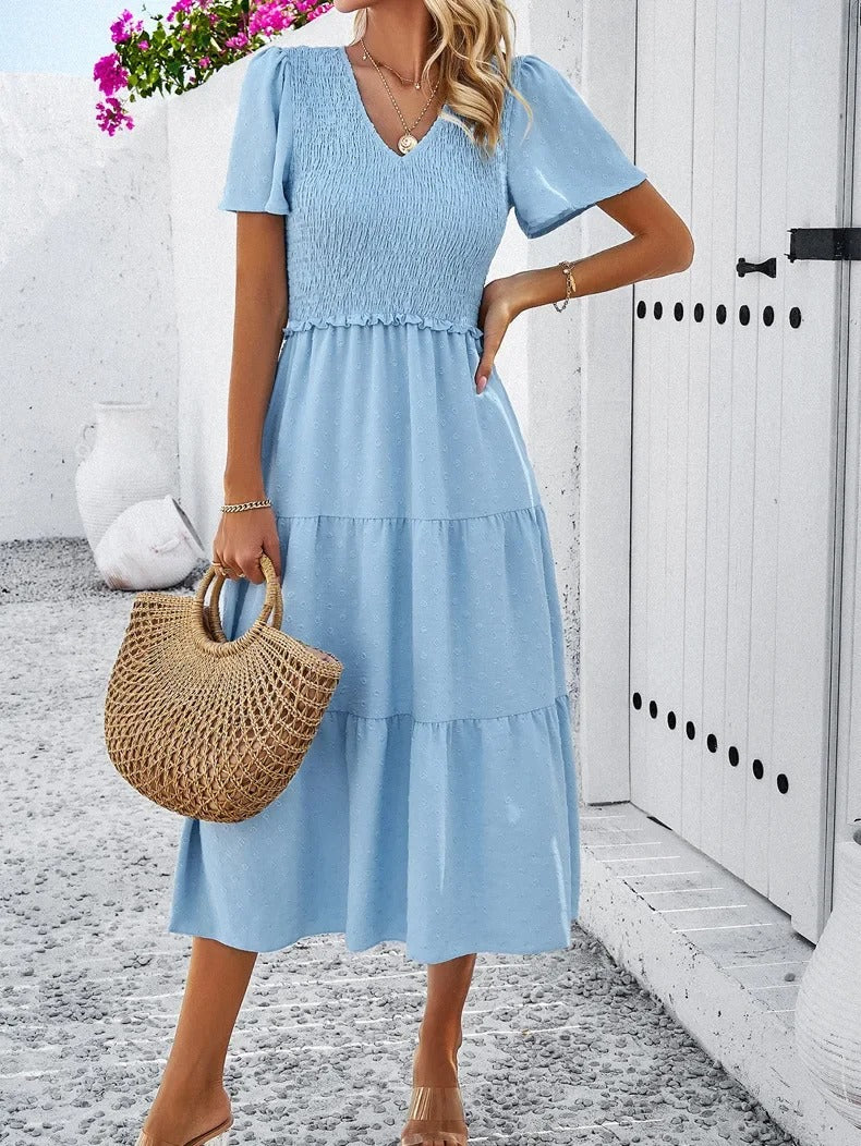 Damen Herbstkleid mit lockerer Passform – Nadezhda