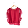 Damen Chiffon Bluse mit Rüschenärmeln – Ariana