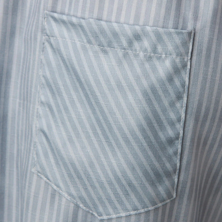 Gestreifte High-Waist Damen Hose mit Zierknöpfen – Florence