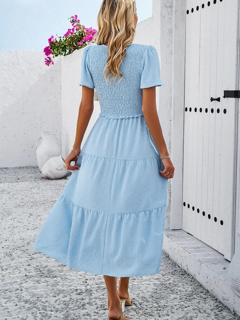 Damen Herbstkleid mit lockerer Passform – Nadezhda
