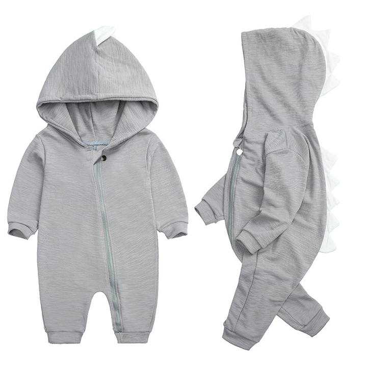 Süße Baby-Overall mit Dinosaurierkapuze – DinoDream Onesie